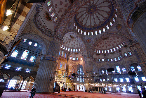 mezquira-sultan-ahmed-interior en Estambul